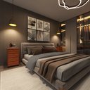 Ver imagem 4 de Mesa de Apoio para Quarto Quatro Gavetas Movlar Mdp - Mod.0701:nature