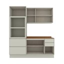 Ver imagem 3 de Cozinha Compacta Fineze 7 Portas 4 Gavetas com Tampo 100% MDF Areia Hp/Cinamomo - Henn