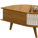 Ver imagem 4 de Mesa de Centro 2 Portas 90 Cm Indianapolis Cinamomo Off White Madetec
