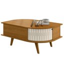 Ver imagem 1 de Mesa de Centro 2 Portas 90 Cm Indianapolis Cinamomo Off White Madetec