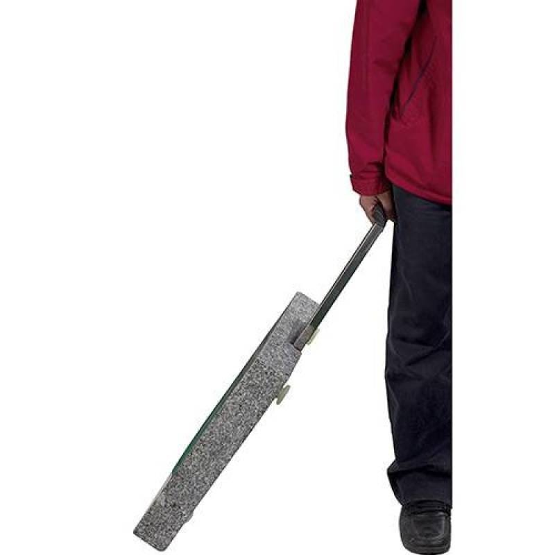 Base para Guarda-sol Quadrada com Alça Retrátil e Rodinhas Granito 30 Kg - 2