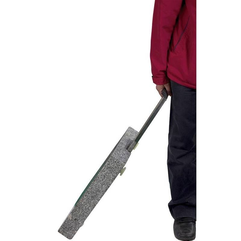 Base para Guarda-sol Quadrada com Alça Retrátil e Rodinhas Granito 30 Kg - 5