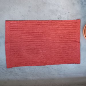 Tapete Artesanal Algodão Terracota Linea 45x75