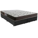 Ver imagem 1 de Cama Box Queen Colchão Mola Ensacada Belos Sonhos + Box Sintético 65x158x198:Preto