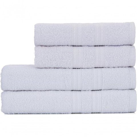 Jogo de Toalhas de Banho 4 Peças 100% Algodão Alta Absorção (2 Banho + 2 Rosto ) Padrão Hotel/