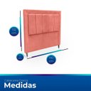 Ver imagem 6 de Cabeceira Estofada para Cama de Casal 140 Grecia Suede
