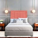Ver imagem 2 de Cabeceira Estofada para Cama de Casal 140 Grecia Suede