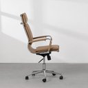 Ver imagem 2 de Cadeira de Escritório Alta Bilbao Giratória - Caramelo