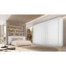 Guarda Roupa Casal 3 Portas 6 Gavetas Flex Vitoria 100% Mdf Móveis Europa Branco - 1