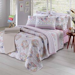 Jogo de Cama Queen Santista Prata 150 Fios Bloom - 1
