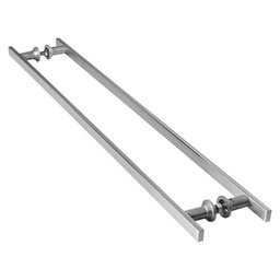 Puxador Aço Inox Escovado Para Porta De Vidro 1 Metro M.S - 3