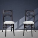 Ver imagem 5 de Conjunto 4 Cadeiras para Sala de Jantar Debrum Pintada Preto/Branco
