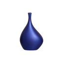Ver imagem 1 de Vaso Decorativo de Cerâmica Garrafa Cristal Azul Royal Pequena para Enfeite de Mesa
