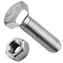 Ver imagem 1 de 15 Kits - Parafuso Sextavado M10 X 30 + Porca M10 Zinco