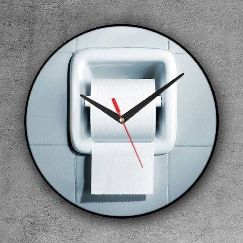 Relógio De Parede Decorativo, Criativo E Descolado | Rolo De Papel Higiênico - 1
