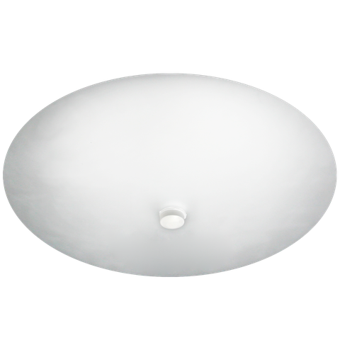 Plafon Charm com Vidro Redondo Fosco de 250mm com 1 Furo