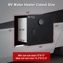 Ver imagem 7 de Aquecedor de Água Amzchef para Rv sem Tanque, 65.000 Btu, 3.9 Gpm (preto)