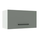 Ver imagem 1 de Armário Aéreo Madesa Agata 60 cm 1 Porta Basculante Branco/Cinza Cor:Branco/Cinza