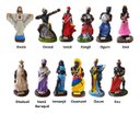 Ver imagem 2 de Altar Congá com 12 Orixás de 10 Cm Umbanda Branco Dourado