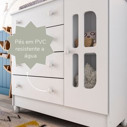 Cômoda Gabrielle Branco Brilho - 6