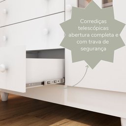 Cômoda Gabrielle Branco Brilho - 7