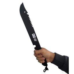 Facão Militar Tático para Mato Camping lamina preta - 3