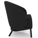 Ver imagem 6 de Poltrona Decorativa para Sala Living Pés Industrial Sierra K01 Veludo Preto - Lyam Decor