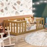 Cama Infantil Montessoriana com Grade de Proteção Nogueira com Colchão Eler Shop Jm - 1