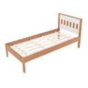 Ver imagem 4 de Cama Solteiro com Detalhe na Cabeceira Suporta até 130 Kg: Amêndoa com Branco