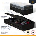 Ver imagem 5 de Cama Box Baú com Colchão de Espuma D45 Pillow Top Fort Comfort + Auxiliar Unique Solteiro 88cm