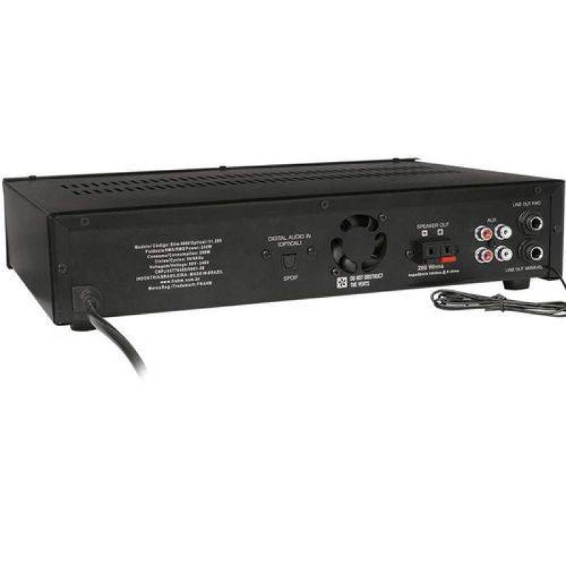 Receiver Amplificador Som Ambiente Slim 3000 Optical - Frahm - 2