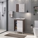 Ver imagem 1 de Conjunto para Banheiro Sophia com Pés - Fabribam Gabinetes