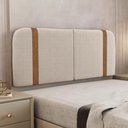 Ver imagem 3 de Cabeceira Painel Orgânico Cama Box King Size Flay 195cm Dobrável Bouclé Bege - Desk Design