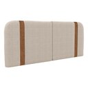 Ver imagem 2 de Cabeceira Painel Orgânico Cama Box King Size Flay 195cm Dobrável Bouclé Bege - Desk Design