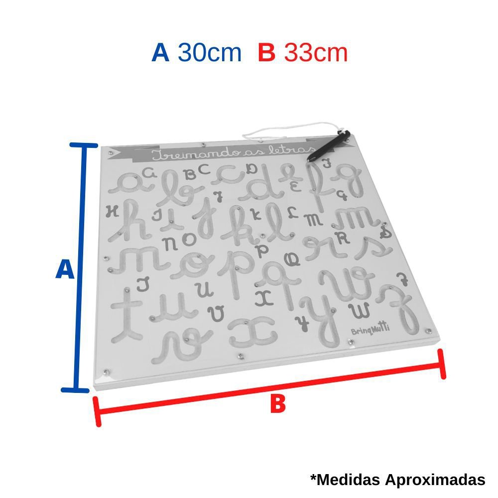 Treinando As Letras Brinquedo Pedagógico de Madeira - 4