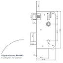 Ver imagem 3 de Fechadura Interna Fly Z 408410/40 - Antique AROUCA