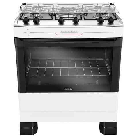 Fogão Mueller 5 Bocas Branco com Tripla Chama Mfi5bf