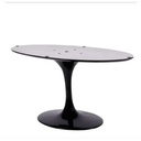 Ver imagem 1 de Base de Mesa de Jantar Saarinen Oval Para Tampo de 160x90 até 244x122 cm Preto Personal Decor Design
