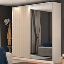 Ver imagem 1 de Guarda Roupa Closet Compass 200cm 02 Portas com Espelho RC2006.1E Nova Móbile
