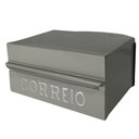Ver imagem 3 de Caixa de Correios Brasileirinha Cinza Tamanho 15x20x10 Aço Cinza