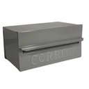 Ver imagem 2 de Caixa de Correios Brasileirinha Cinza Tamanho 15x20x10 Aço Cinza