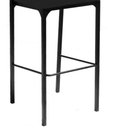 Ver imagem 6 de Banqueta Alta com Encosto Luiza Gourmet para Balcão Cozinha Suede Preto - Aurora Line