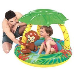 JILONG-Piscina Infantil Inflável Com Cobertura Para Criança E Bebe Macaquinho-JL017044NPF - 2