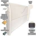 Ver imagem 6 de Cabeceira Cama Box King Size Estofada Ravena 195cm com Sapatas Plásticas Linha Premium Design Soft C