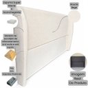 Ver imagem 6 de Cabeceira Cama Box King Size Estofada Ravena 195cm com Sapatas Plásticas Linha Premium Design Soft C
