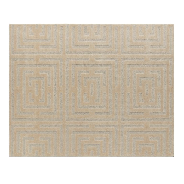 Tapete Felpudo em Relevo Realce Eden Areia 2,50x3,00 Tapete Felpudo em Relevo Realce Eden Areia 2,50x3,00