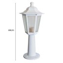 Ver imagem 3 de Conjunto 8 Balizadores para Jardim Iluminação Externa Branco Termoplástico Lente Fosca Grega