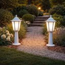 Ver imagem 5 de Conjunto 8 Balizadores para Jardim Iluminação Externa Branco Termoplástico Lente Fosca Grega