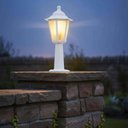 Ver imagem 4 de Conjunto 8 Balizadores para Jardim Iluminação Externa Branco Termoplástico Lente Fosca Grega