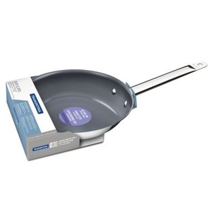 Frigideira Tramontina Funda em ACO INOX Fundo Triplo Revestimento Interno em Ceramica Grafite com Ca